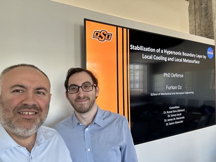 Kursat Kara and Furkan Oz after the Ph.D. defense